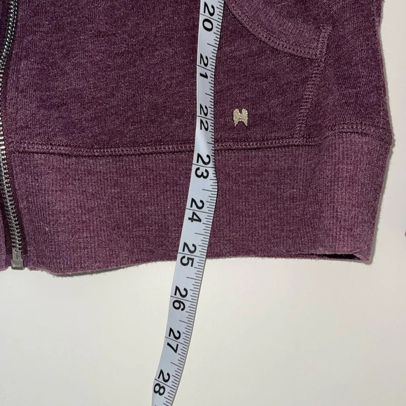 Victoria’s Secret Burgundy Sequin Heart Back Full Zip Hoodie Xsmall Women’s - Picture 8 of 11